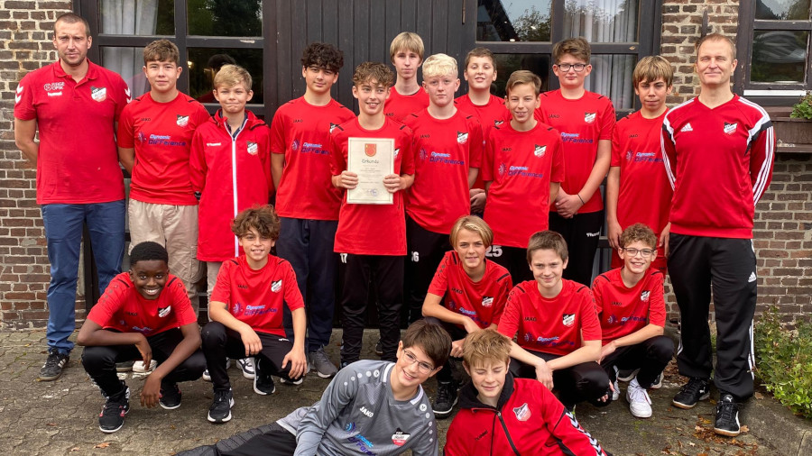 Ausgezeichnet wurde unter anderen die Mannschaft der C-Jugend