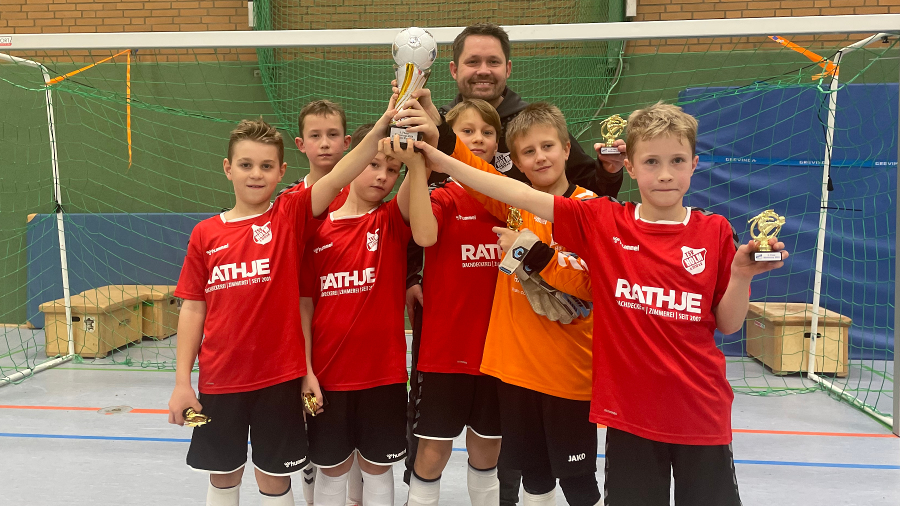 Die Mannschaft der E-Jugend vom TSV-Holm