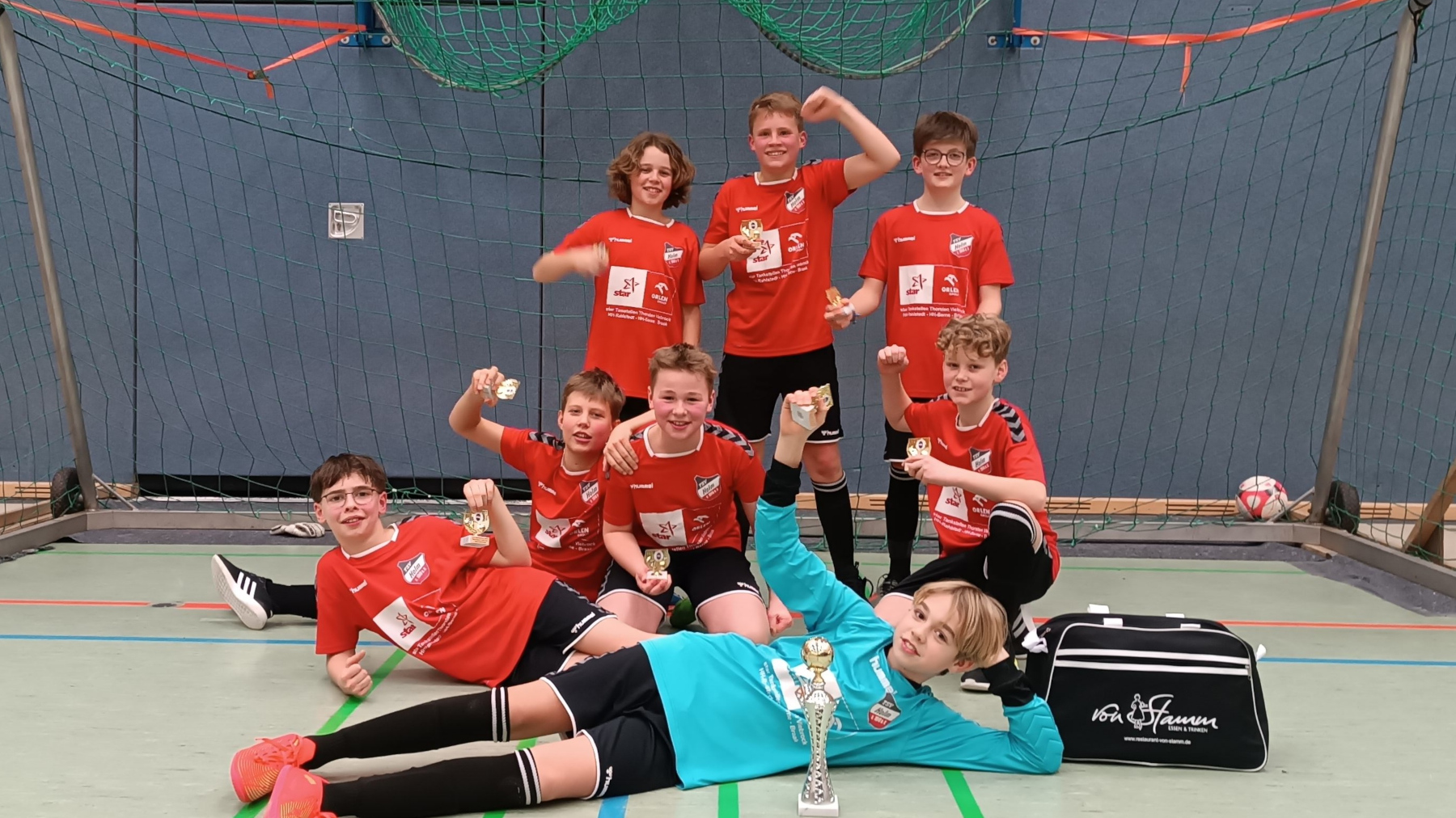 Die Mannschaft der D-Jugend vom TSV-Holm