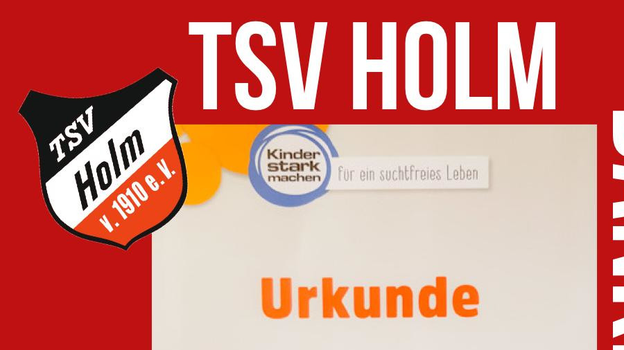 Urkunde für den TSV Holm